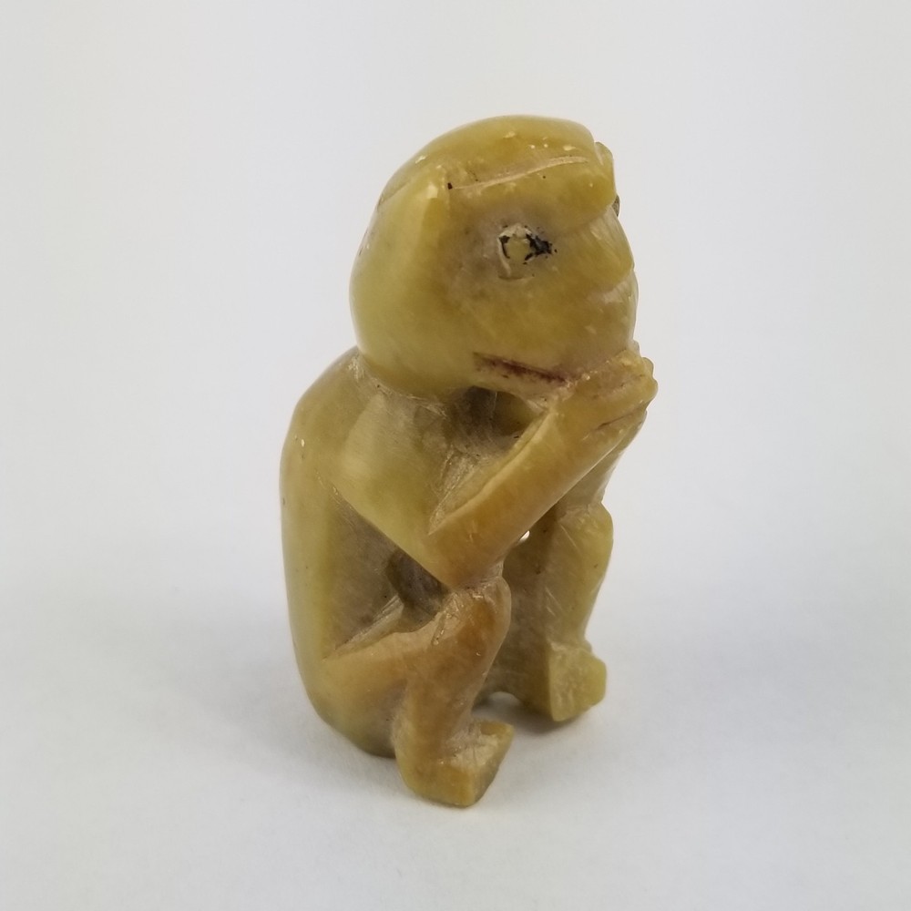 Stone Fetish Monkey Carving