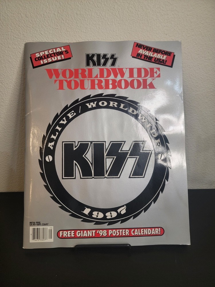 KISS Worldwide Tourbook - 1997 Tour Book WITH Poster