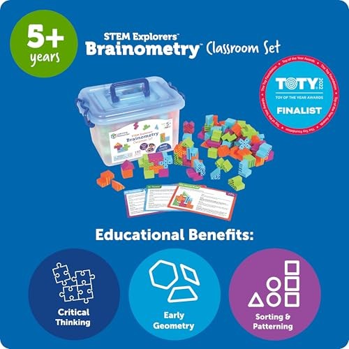 STEM Explorers Brainometry - 3d Puzzle, Brain Games, Brainteaser, Single