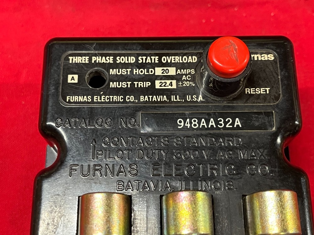 FURNAS 948AA32A 3-PHASE SOLID-STATE OVERLOAD RELAY