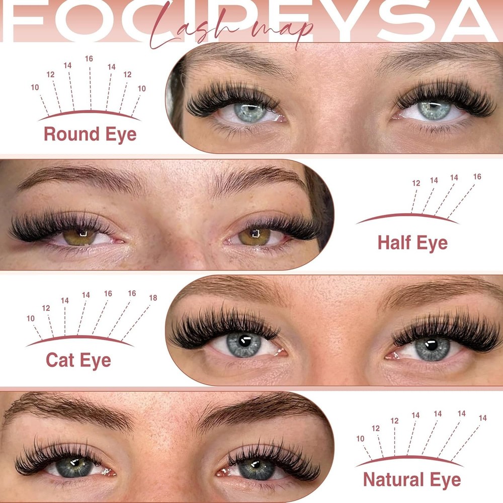 Ultra-Soft D Curl Lash Extensions: 200PCS Customizable Volume Cluster Kit
