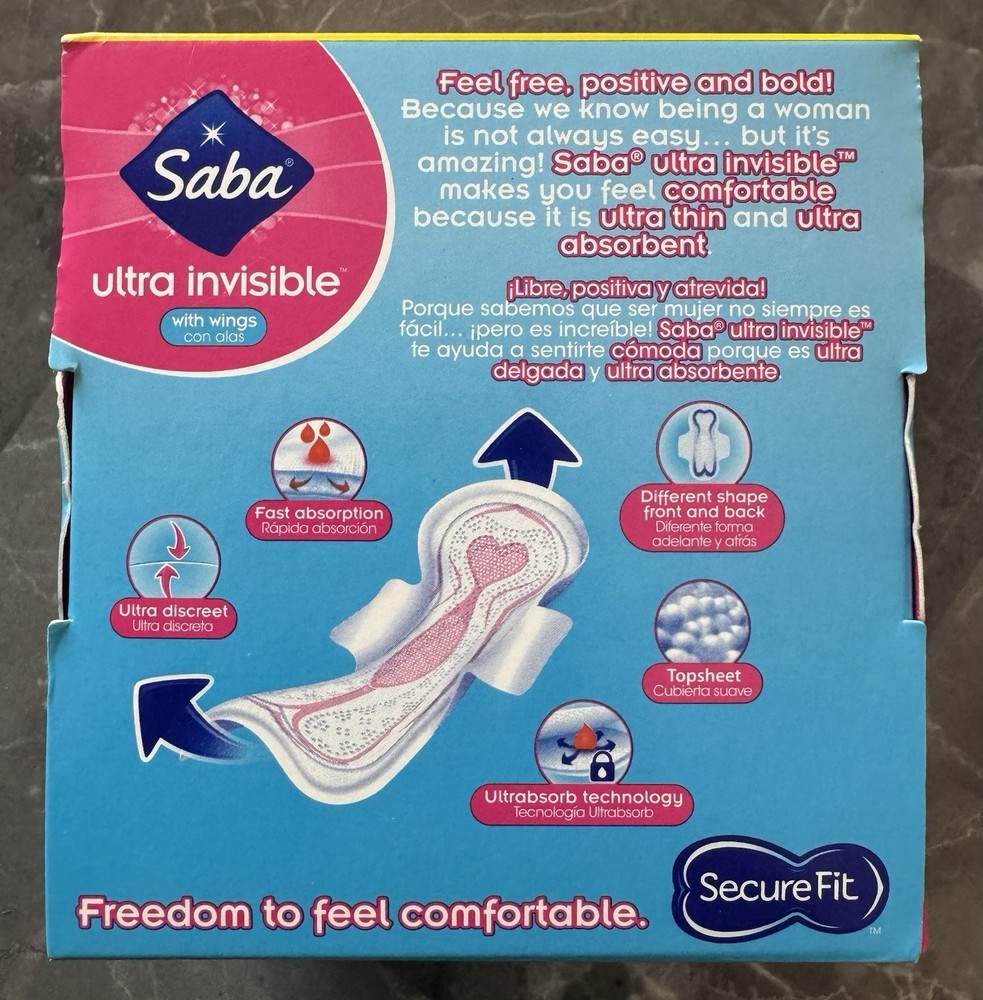 Saba Ultra Invisible 6 Toallas