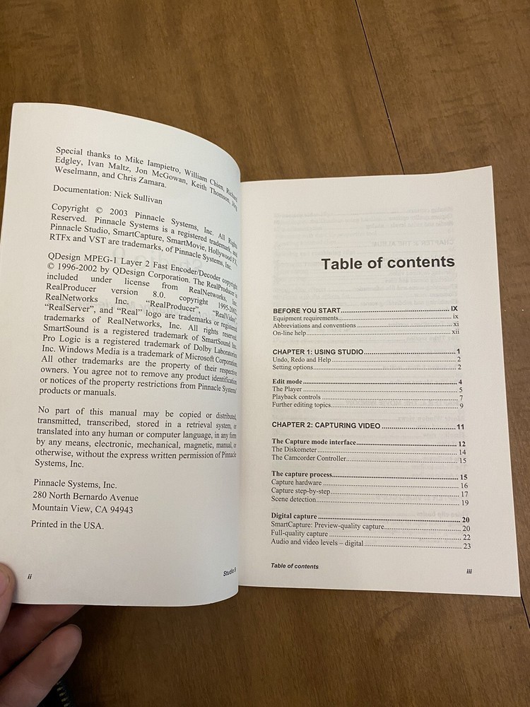 Pinnacle Studio Version 9 Video Editing Paperback Book 2003