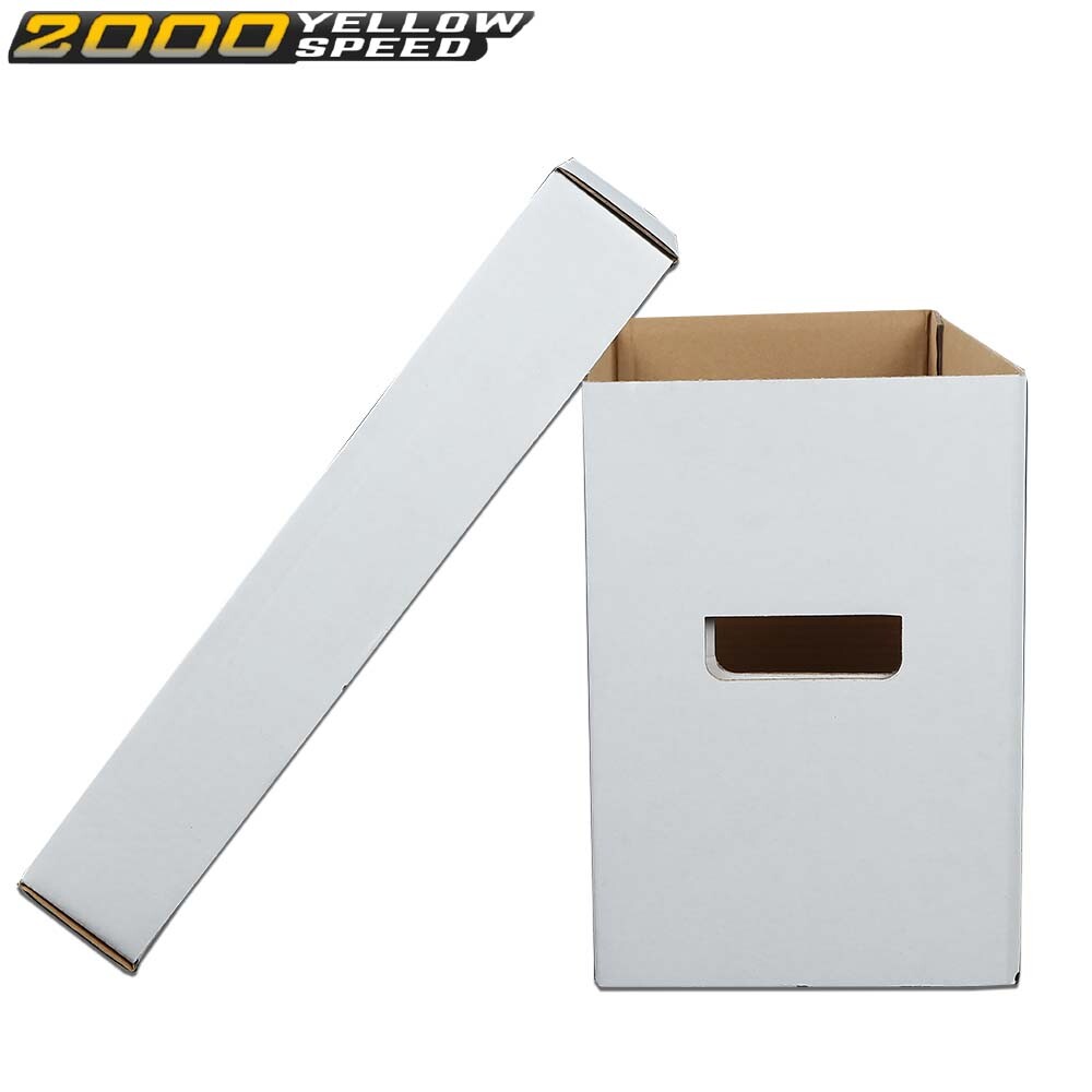 Short Comic Book White Storage Box Holds 150-175 Comics 5Pcs