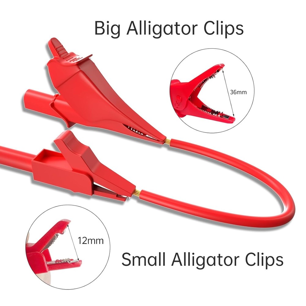 Replaceable Probes Set - Alligator Clips Included