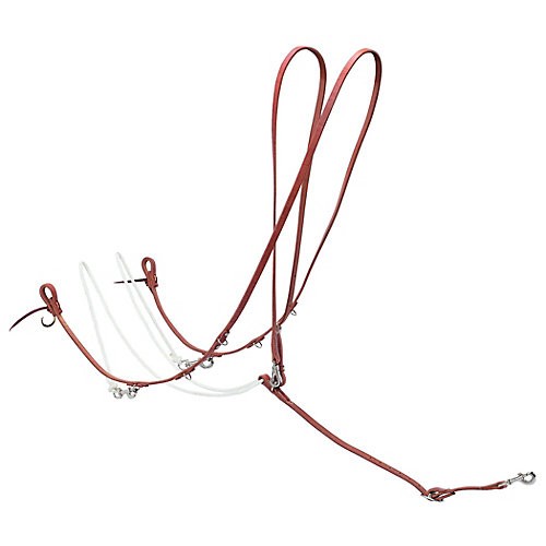 Roper Style Harness Leather German Martingale Br
