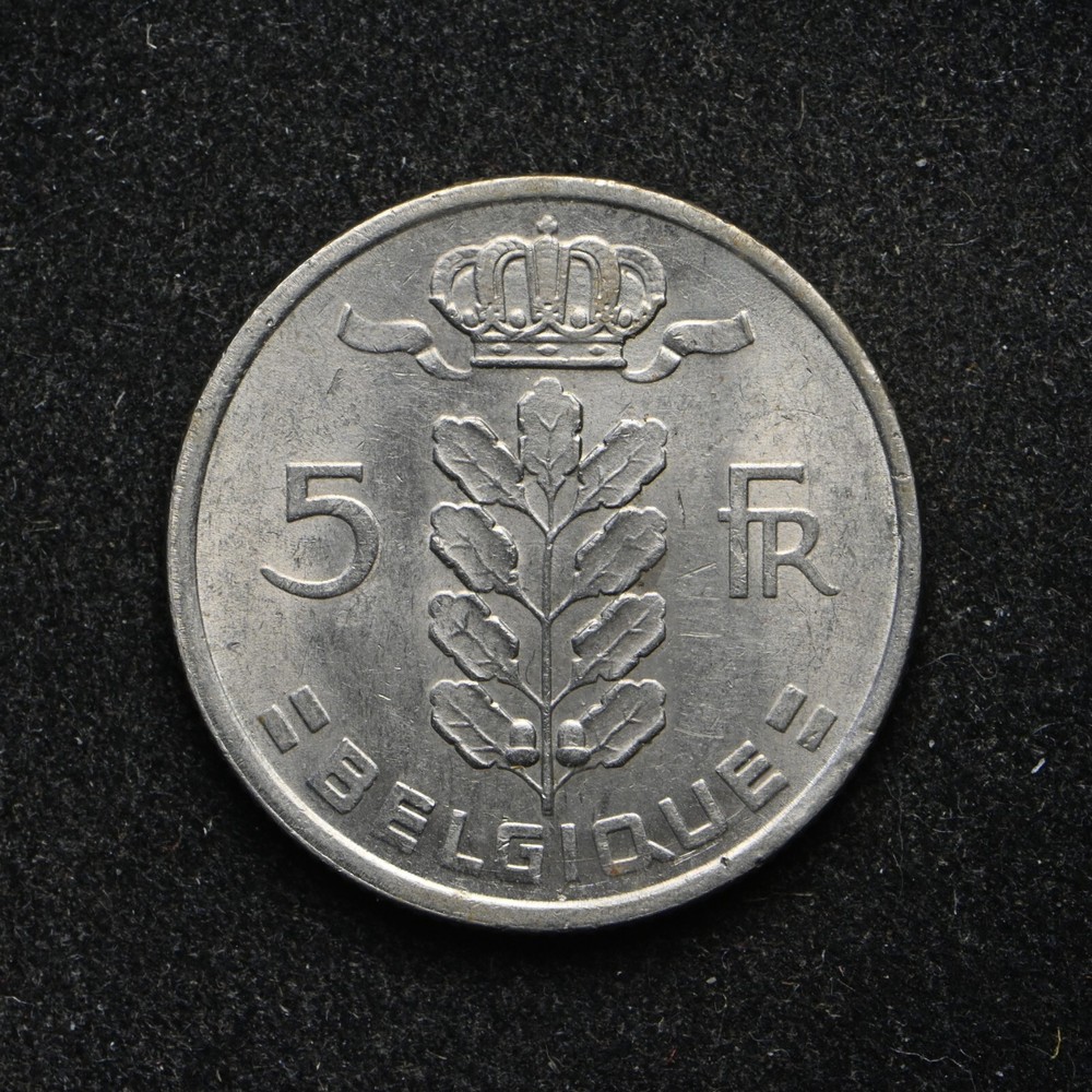 1971 Belgium 5 Francs BU+ (bb18193)