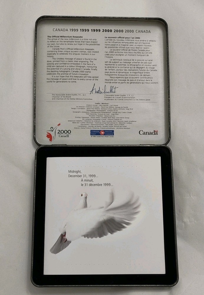 1999 2000 CANADA MILLENNIUM KEEPSAKE STAMP & COIN SET