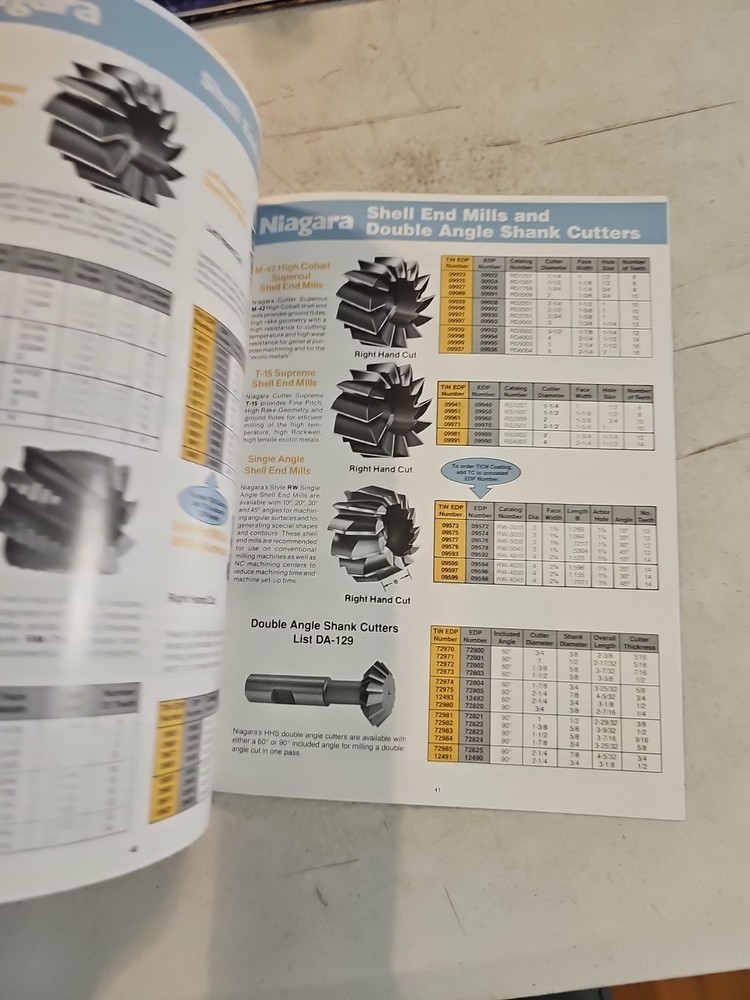 1992 Niagara Cutter Catalog. High Performance End Mills Bits