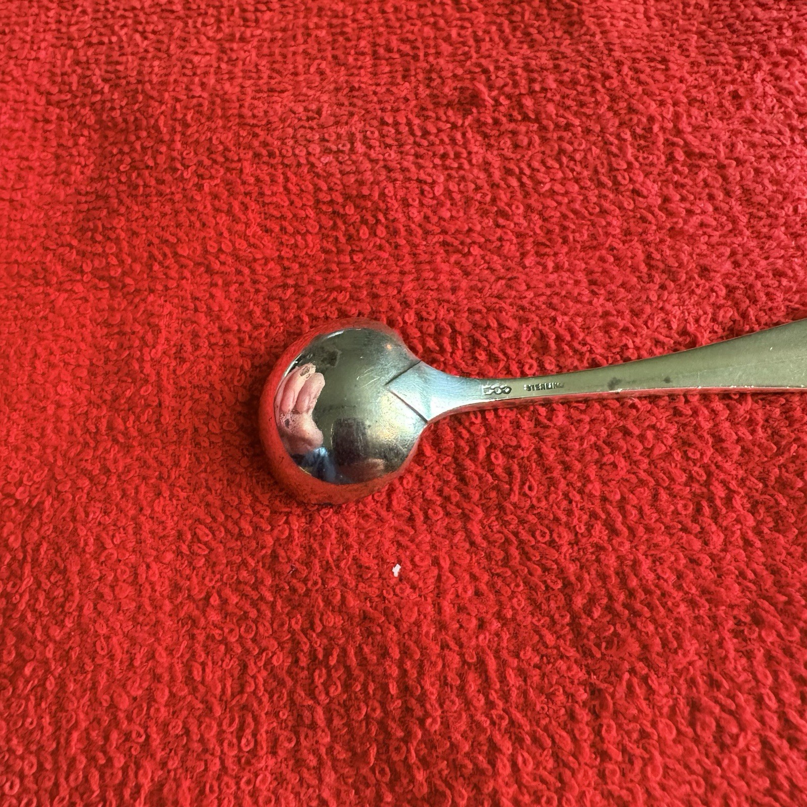 Sterling Silver Master Salt Spoon. Dominick & Haff. ‘Pointed Antique. 3". Nice.