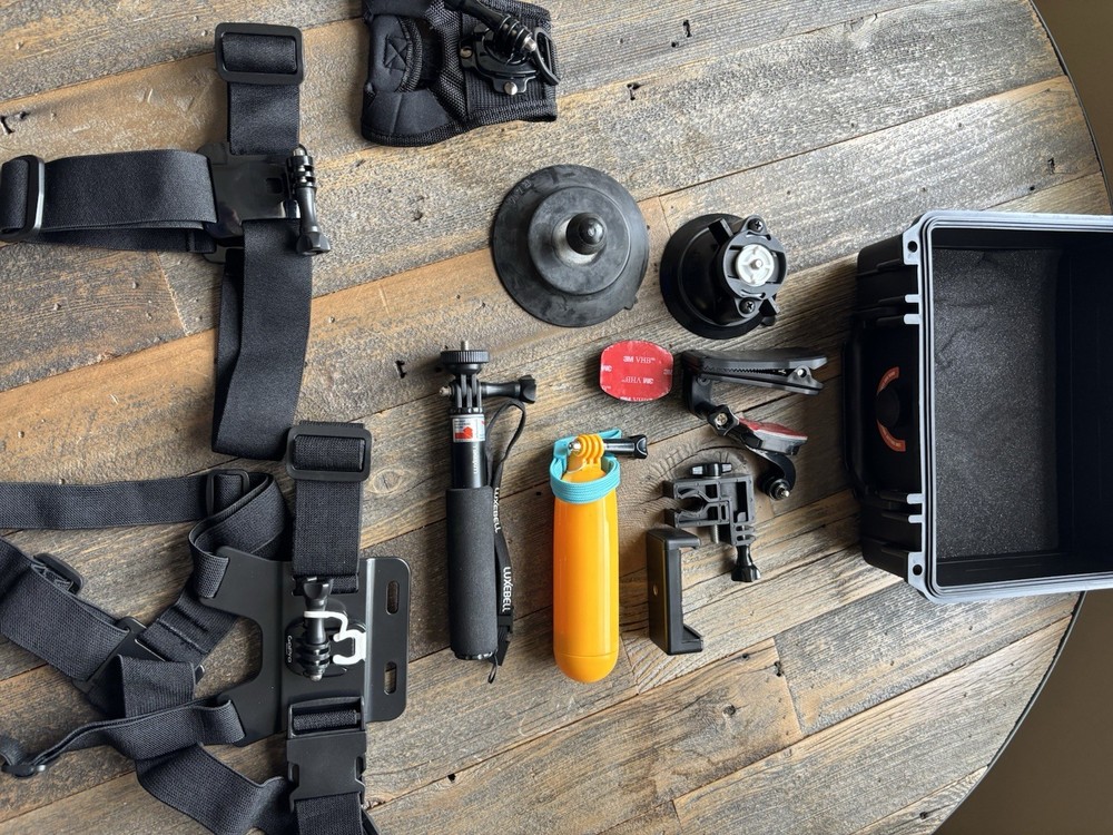 GoPro HERO Session +HERO Camera Huge Mount Accessory Bundle RAM Mount Light Case