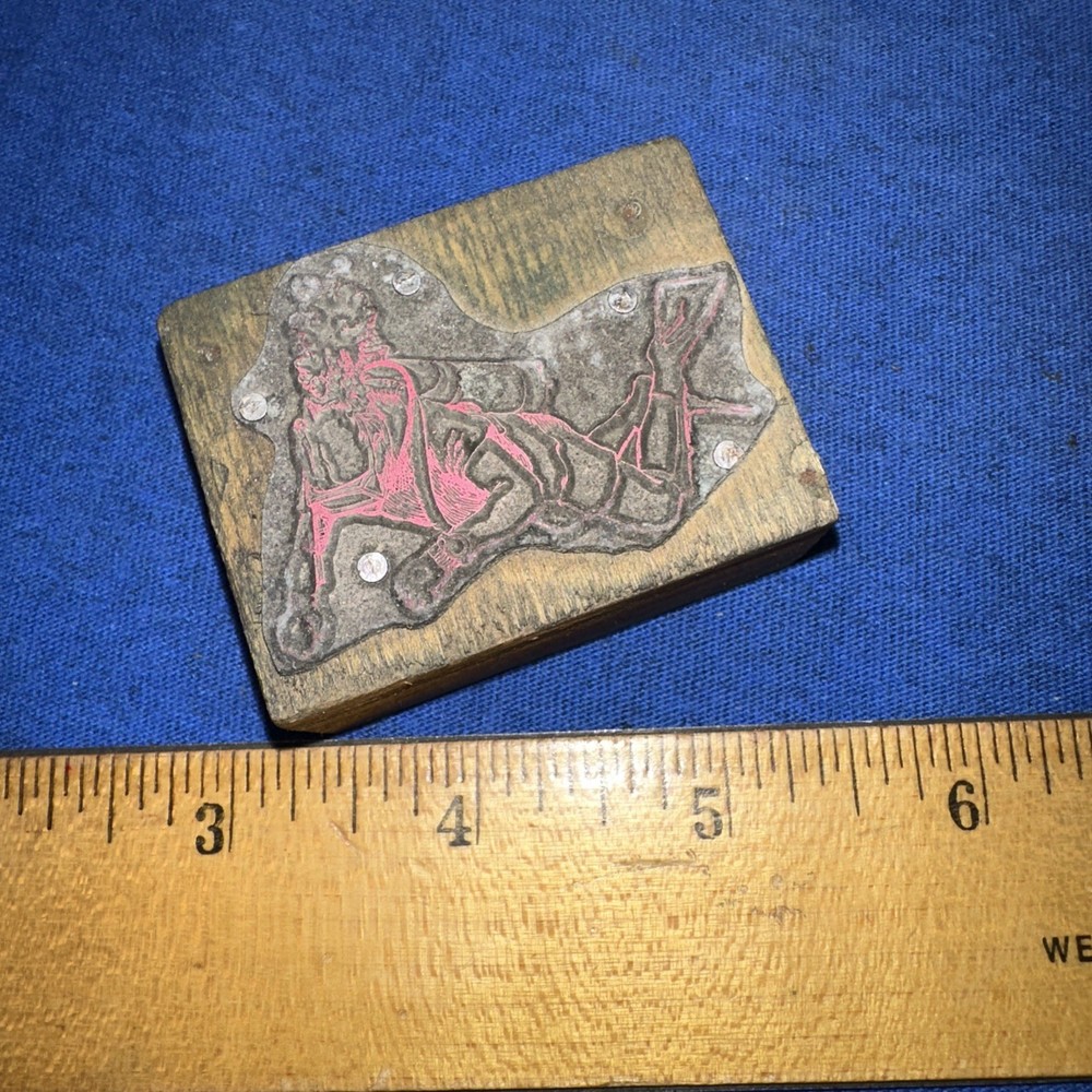 Print Block ( Scuba Diver?? ) Unknown Image￼