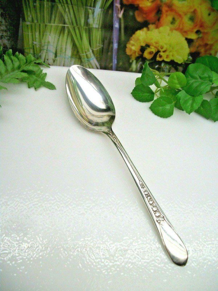 International  Rogers  Priscilla  LADYANN  Silverplate  Solid Serving Spoon 1941