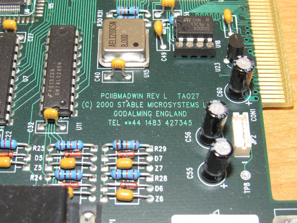 Stable Microsystems Ltd PCIIBMADWIN Rev L TA027 PCI Card - UNTESTED
