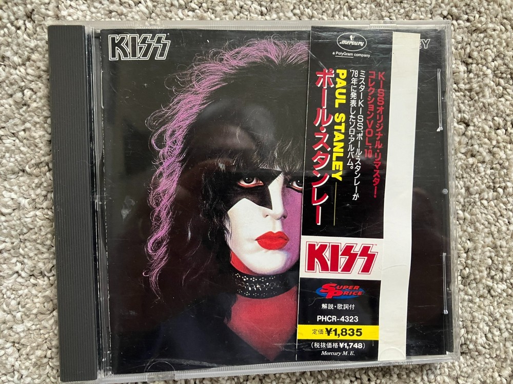 KISS- PAUL STANLEY 1978 SOLO ALBUM CD JAPAN 1997 PHCR-4323 w/BLACK OBI
