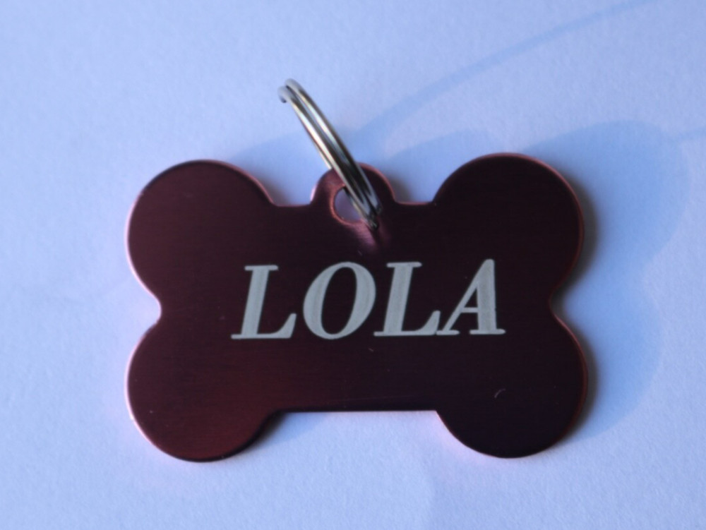 Laser Engraved Medium Bone Tags