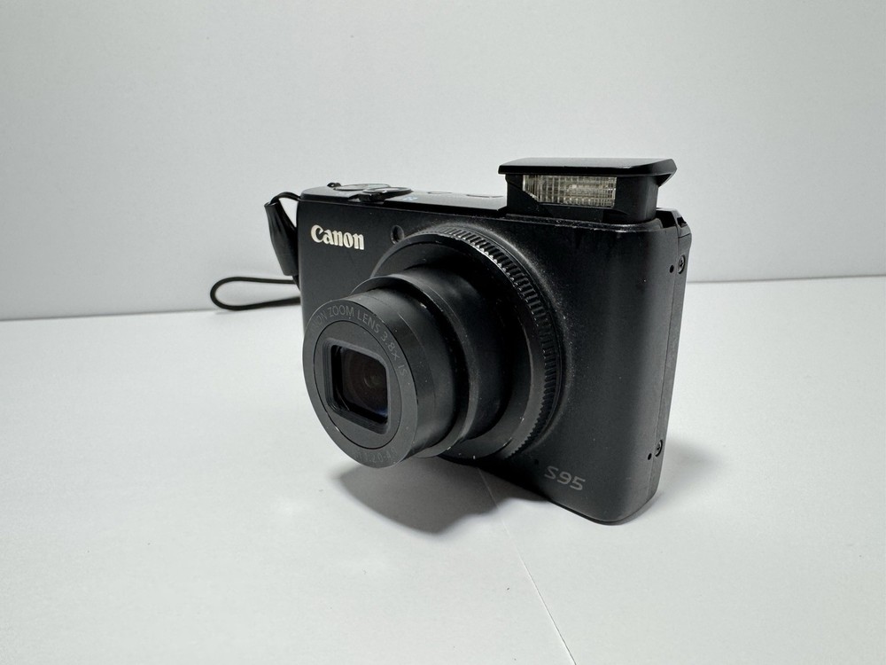 Canon PowerShot S95 Digital Camera Black, 10MP, Compact - TESTED
