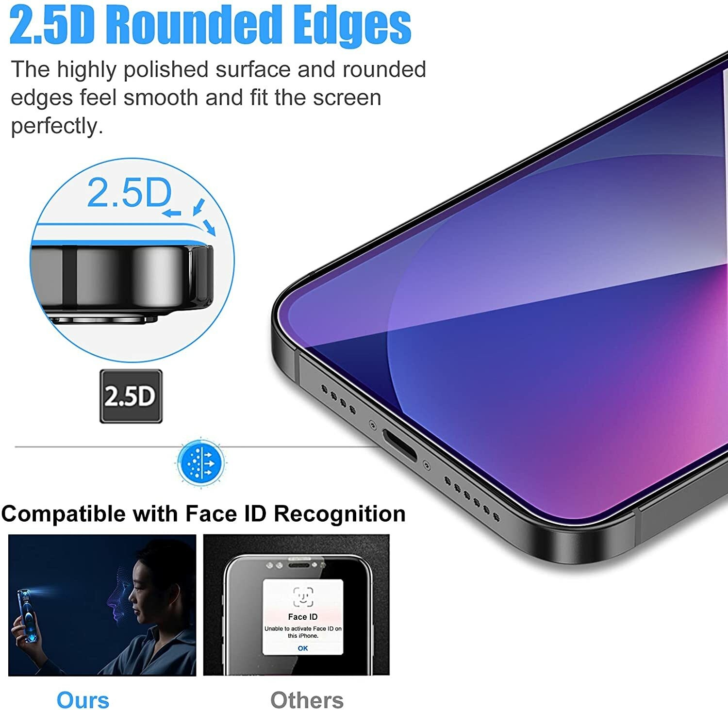 Wholesale Anti-Blue Light Screen Protector For iPhone 17 Pro Max 16 15 14 13 12