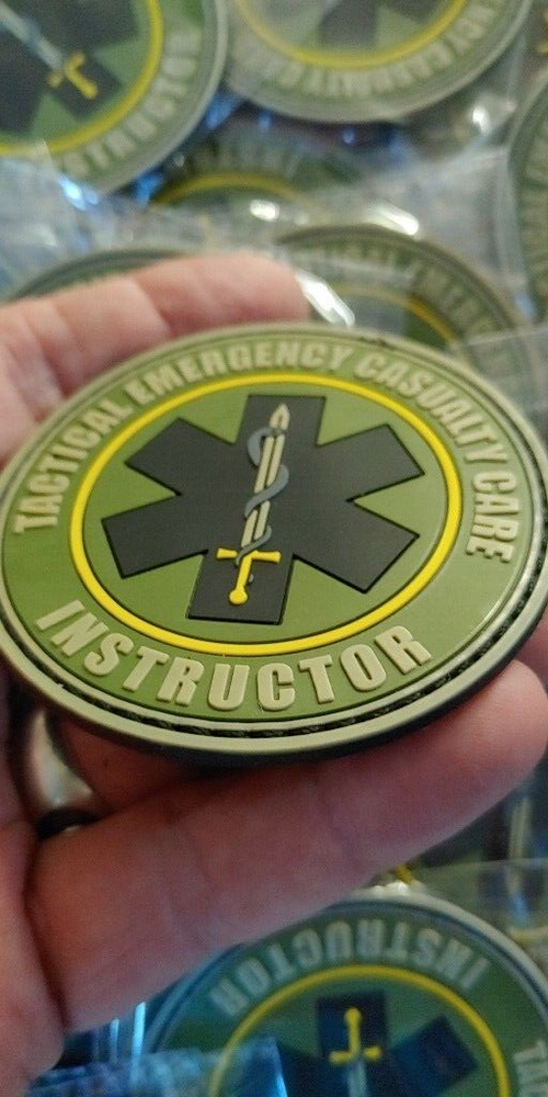 NAEMT PHTLS - INSTRUCTOR -Tactical Emergency Casualty Care - PVC patch