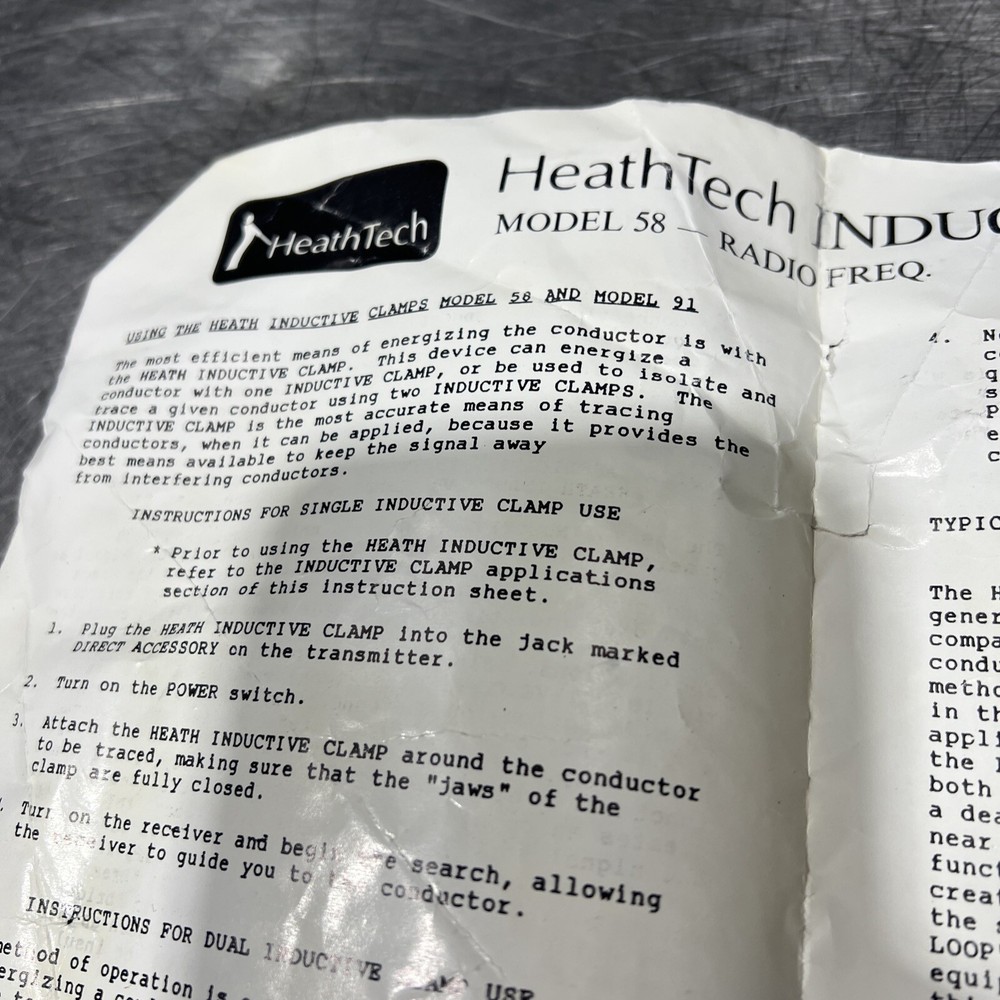 Heathtech Inductive Clamp Model 58/91 Used Surplus