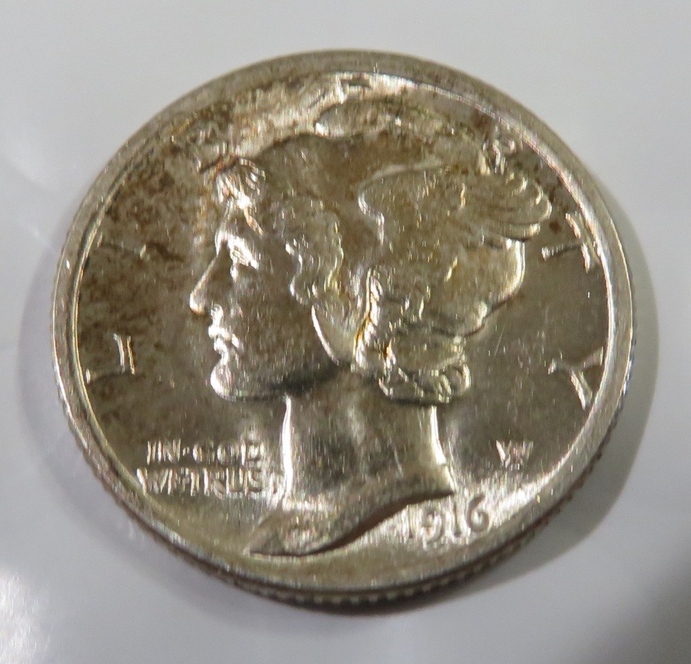 1916 Mercury Dime FSB - GEM BU