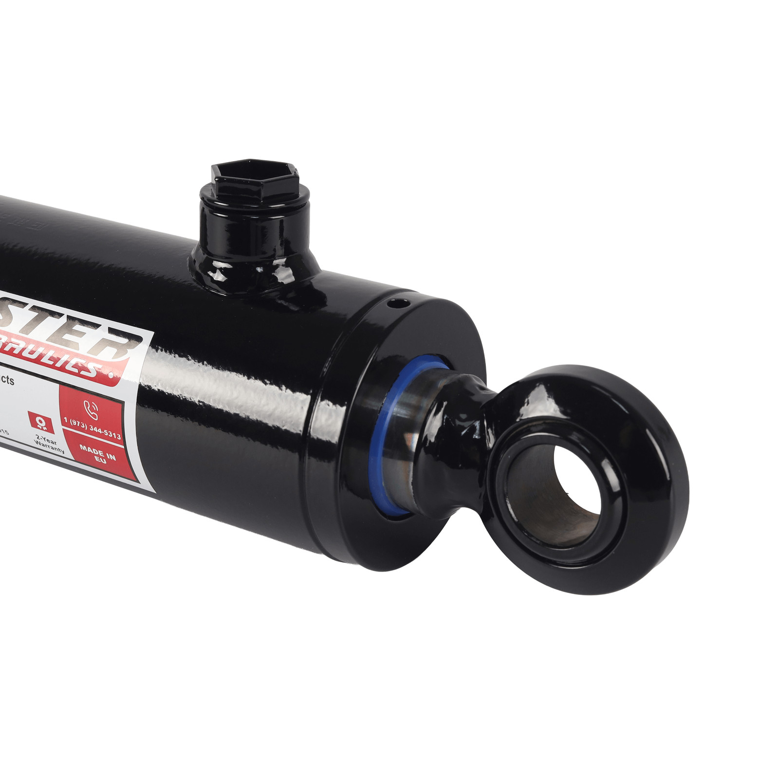 Hydraulic Cylinder Welded Double Acting 2" Bore 14" Stroke Swivel Ball/Eye