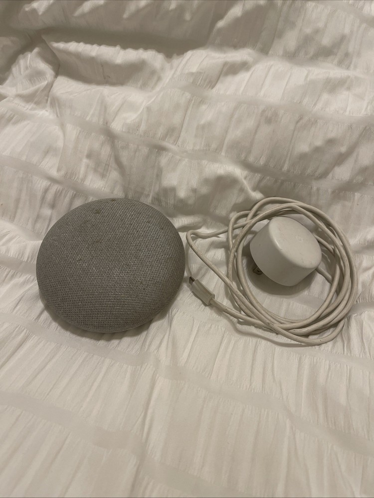Google Home Smart Bluetooth Speaker Silver Working Good Condition