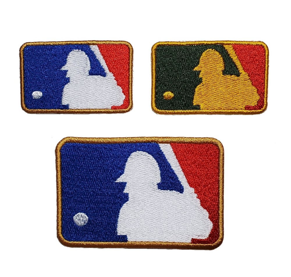 Batterman Logo World Series MLB Baseball Fully Embroidered Iron On Patch