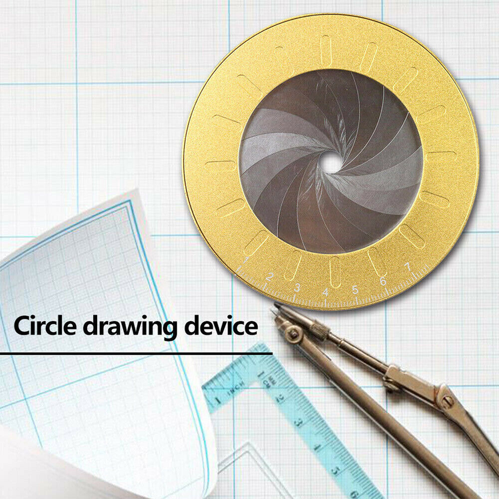 Adjustable Circular Drawing Circle Tool Set Stainless Steel Measuring Ruler