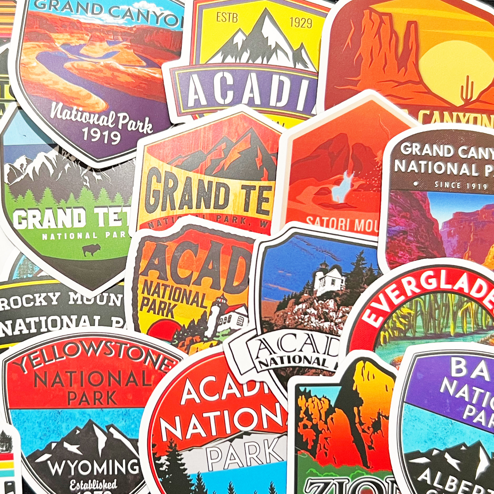 50 Mixed National Park Outdoor Hiking Camping Nature Stickers Laptop Decals