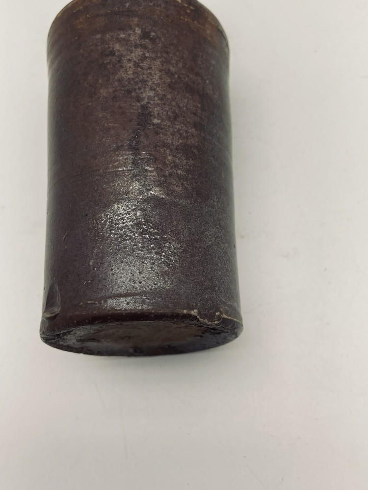 Vintage Blacking Bottle 6” H, 3” W