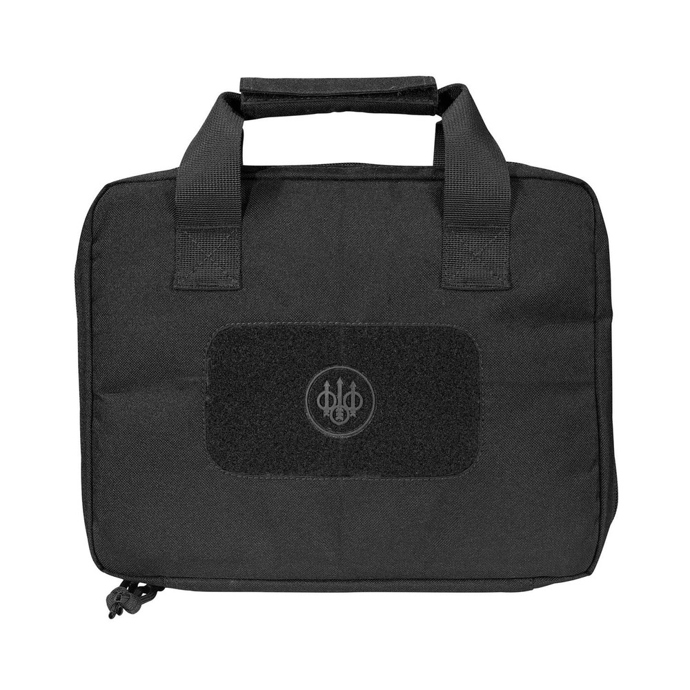 BERETTA 11.45x3x9" Durable DWR 600D Nylon Padded Protective Soft Gun Case Black
