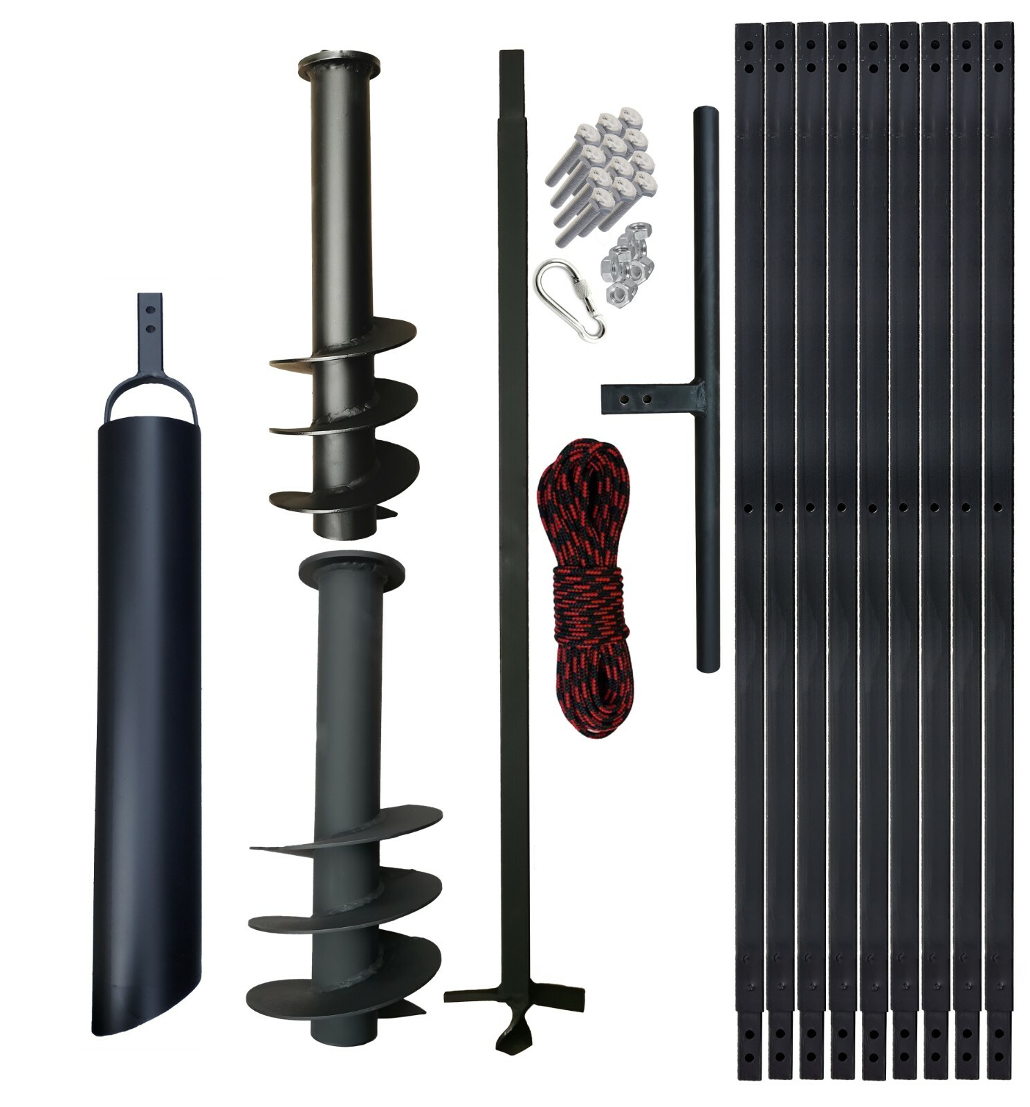 WATER WELL DRILLING EQUIMPENT KIT HAND WELL AUGER DIY  3 - 55 FT + Bailer