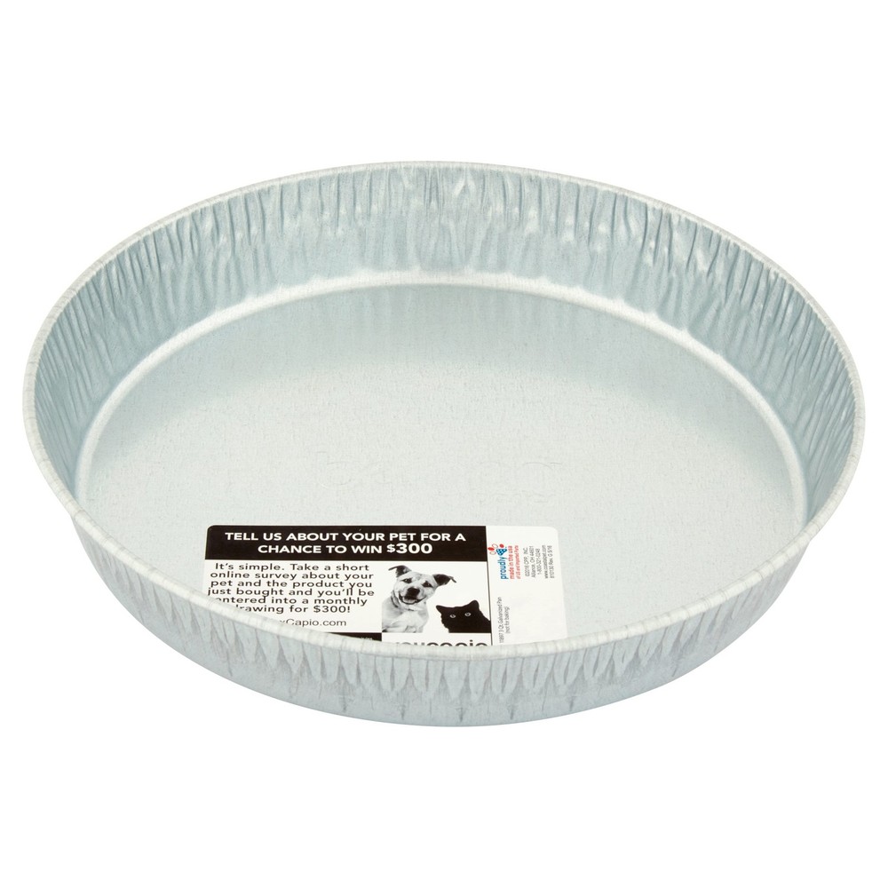 (2 pack) Bergan Galvanized Dog Pan