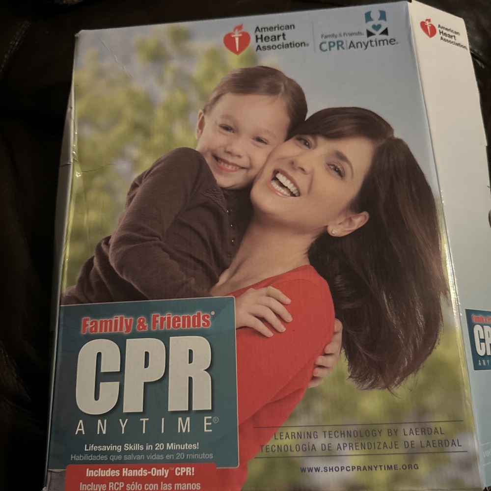CPR Anytime Family And Friends Personal Learning Program Face Dummy Open Box