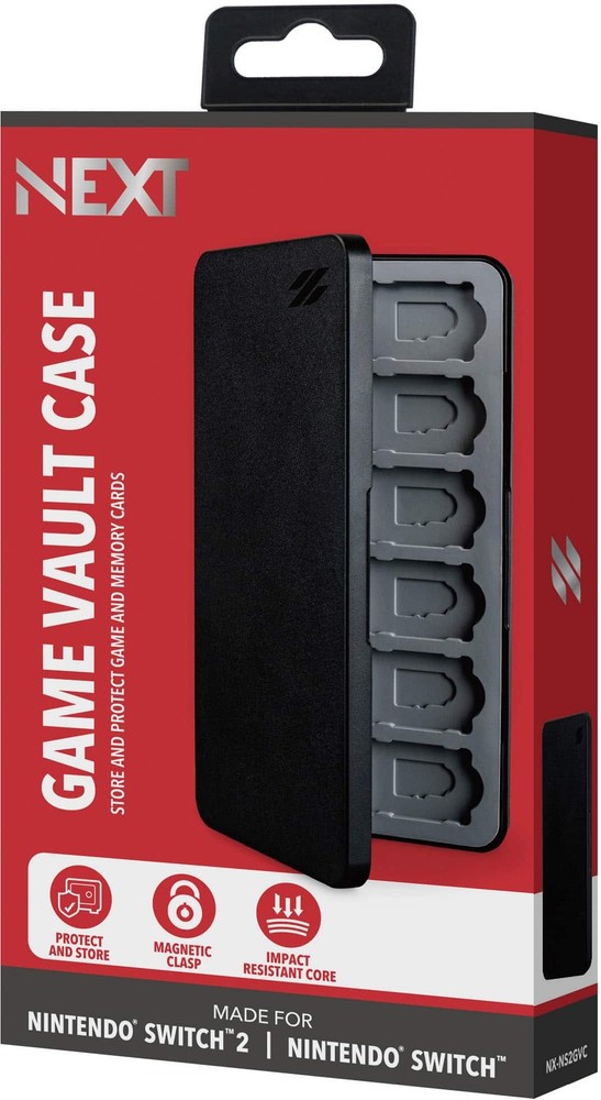 NEXT - Game Vault Case for Nintendo Switch 2 and Switch - Black