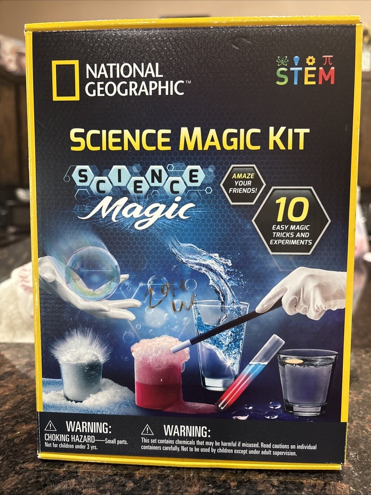 National Geographic Science Magic Kit STEM 10 Easy Magic Tricks Experiments