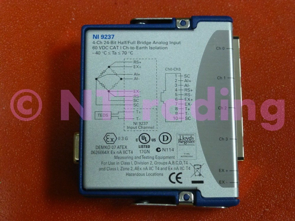 National Instruments NI-9237 cDAQ Strain / Bridge Input Module, RJ50