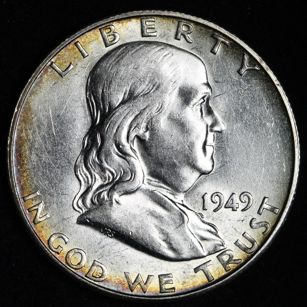 1949-S Franklin Silver Half Dollar BU *UNCIRCULATED* MS E355 TAEM