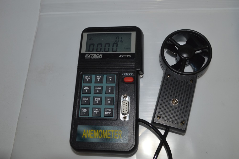 EXTECH INSTRUMENTS 451126 ANEMOMETER WITH OMRON CASE POWERS UP (TRU20)