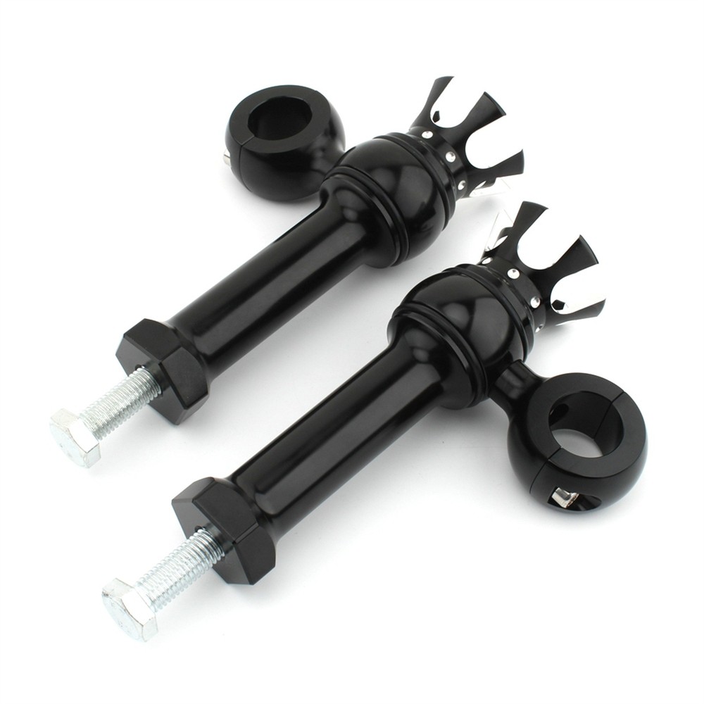 Motorcycle Handlebar Riser Handle Bar Riser Clamp Kit For Harley 1" Black White