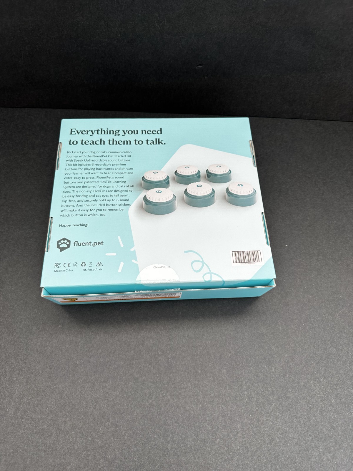 FluentPet Key Vocabulary – 12 Buttons + 6 Tiles – New Box – Excellent Condition