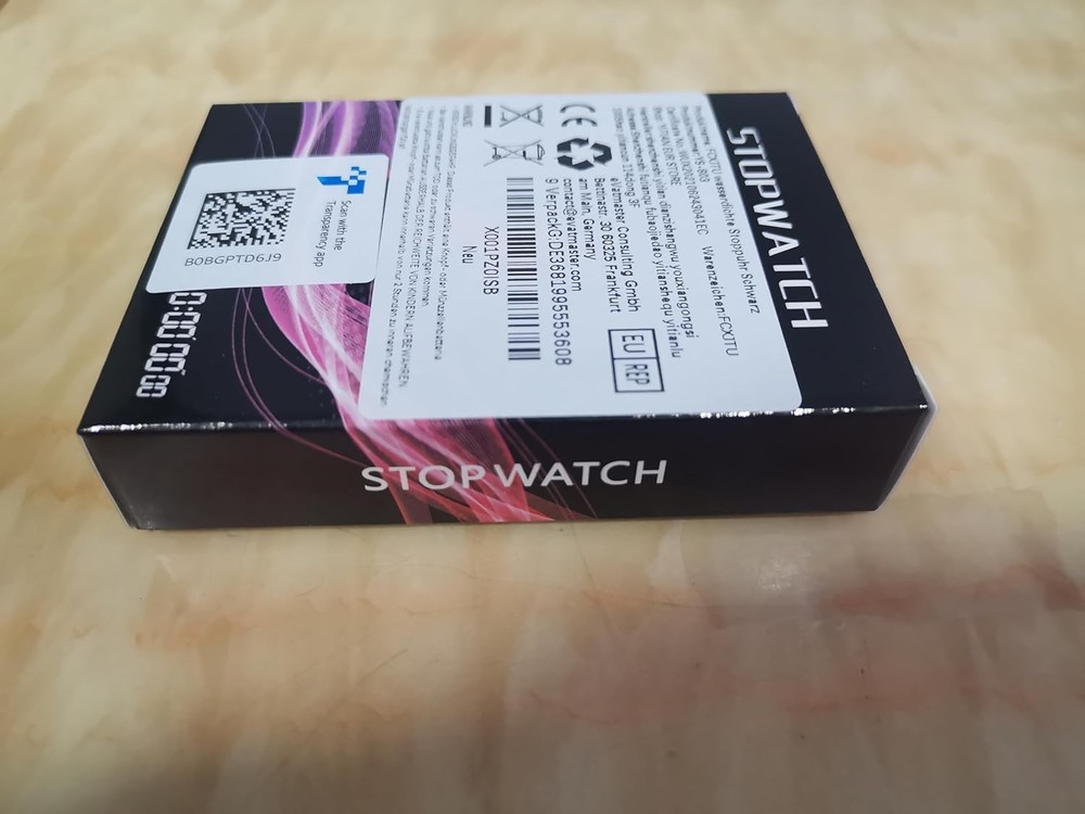 FCXJTU Digital Simple Stopwatch Timer, No Bells, Alarm, Basic Black