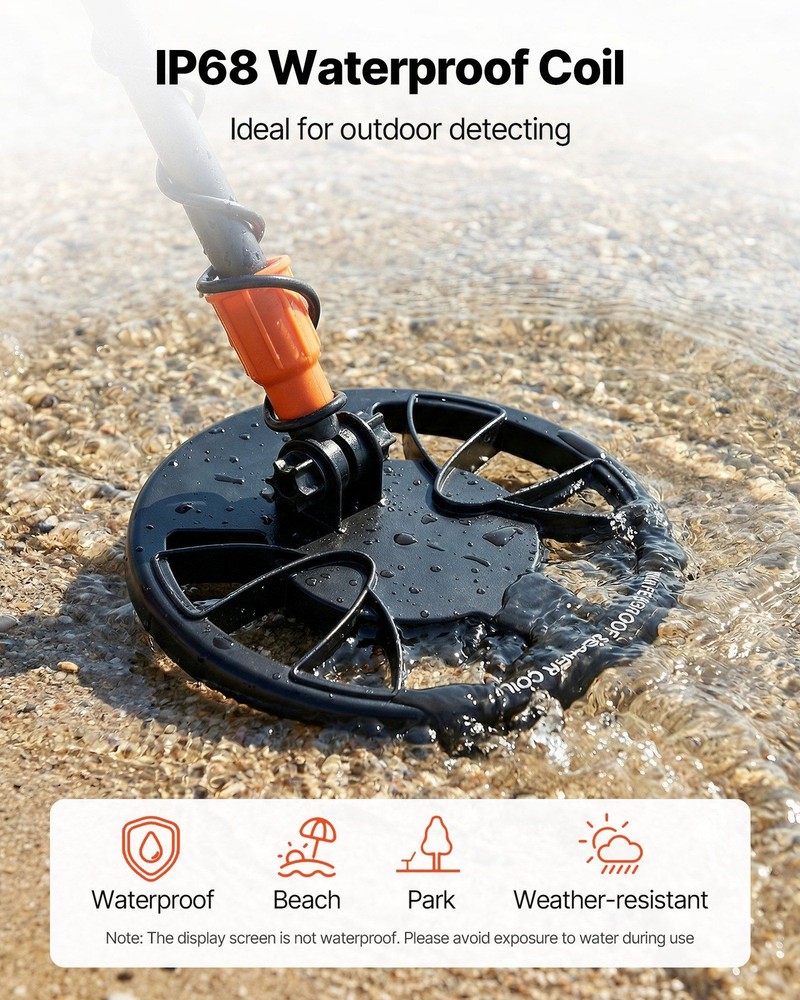 8in IP68 3-Mode Precision Adjustable Professional Gold Detector