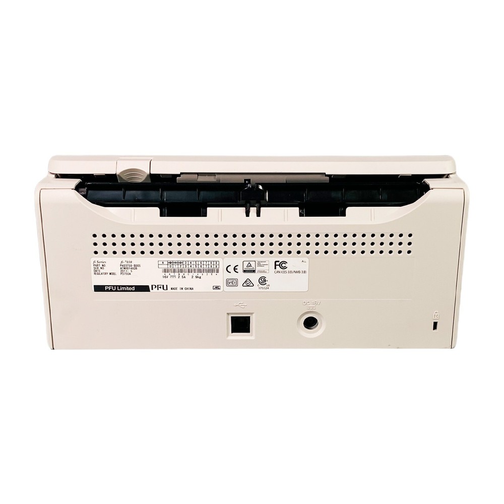 Fujitsu Fi-7030 ADF Color Duplex Document Scanner USB 2.0 NO TRAYS w/Bundle