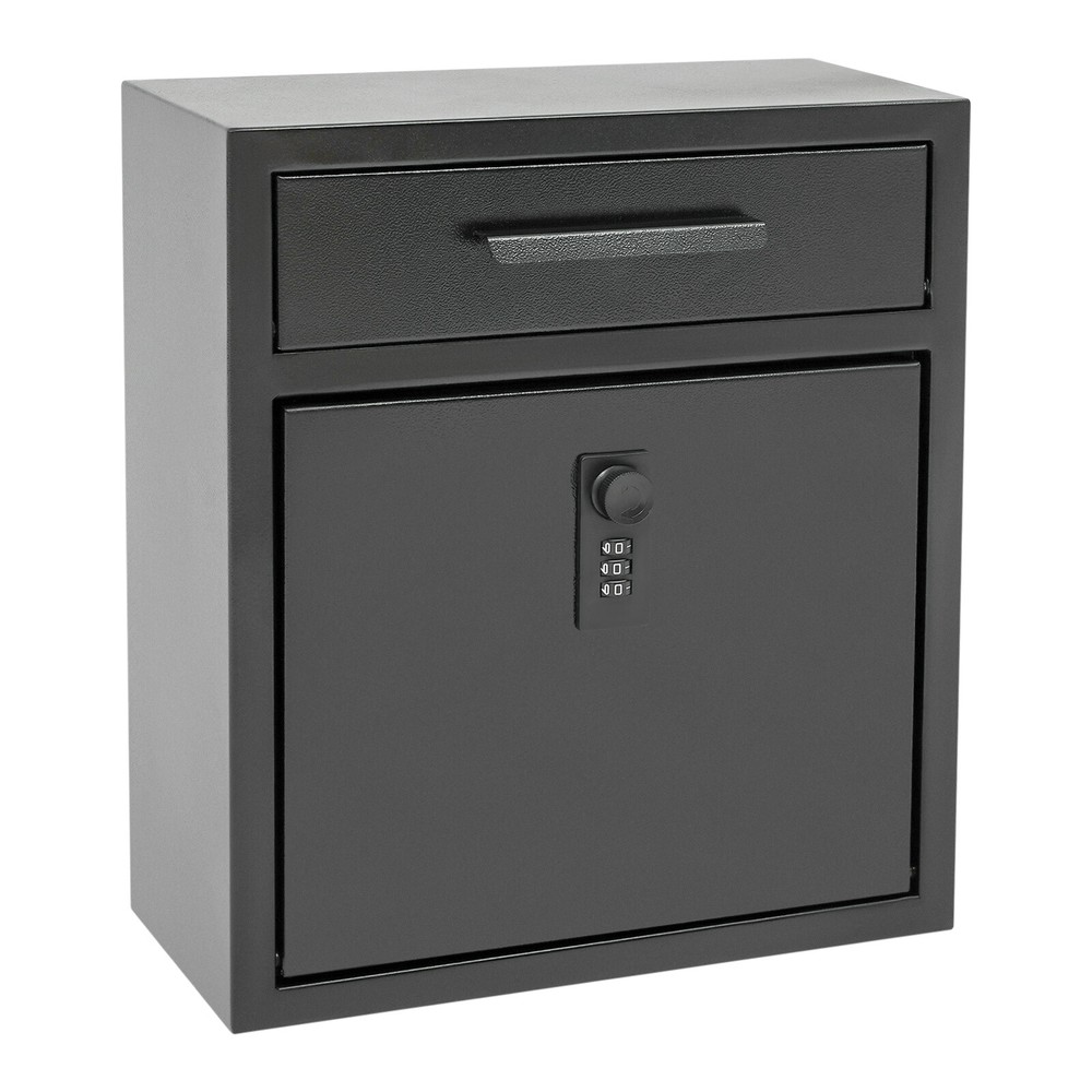 Wall-Mounted Mailbox With Combination Lock for Secure Mail Storage