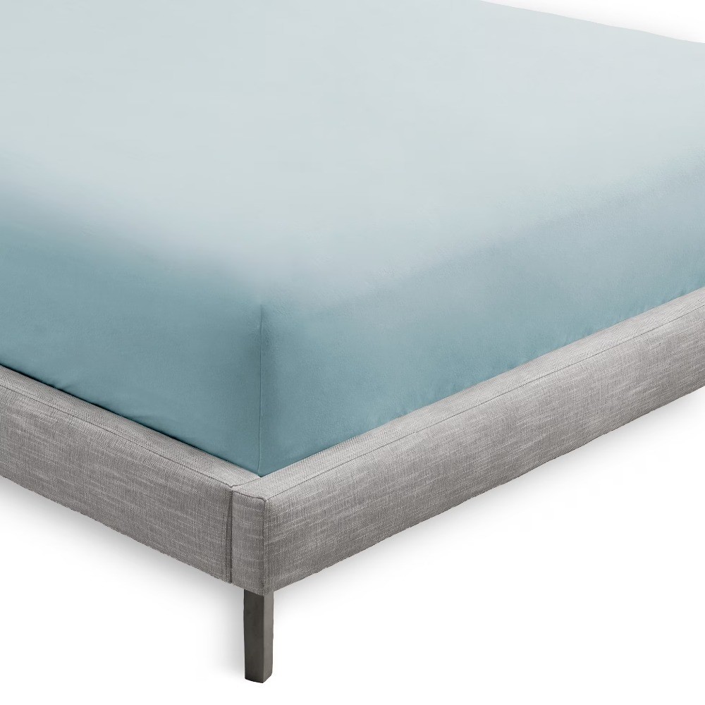Ultra-Soft Queen Size Sheet Set 2-Pack Fitted Bed Sheets Light Blue