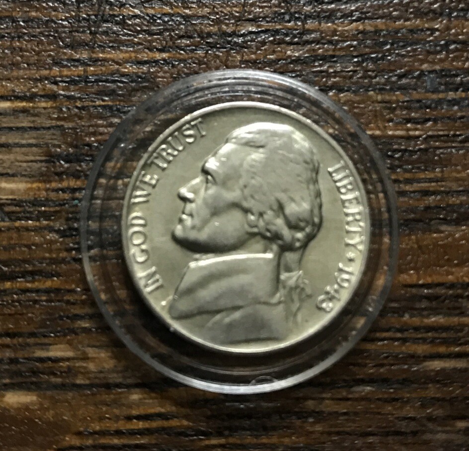 1943 P Silver Jefferson Double Died Error
