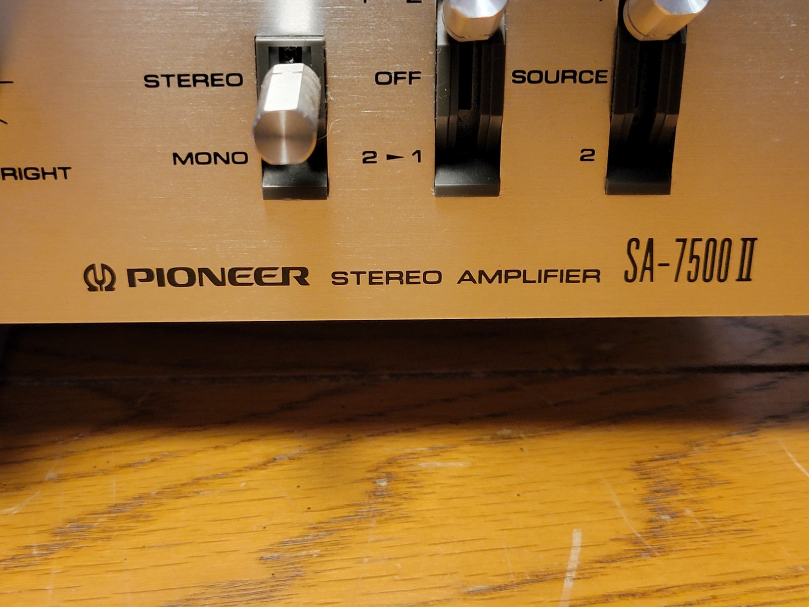 VTG PIONEER STEREO AMPLIFIER MODEL NO. SA – 7500 II/ TESTED AND WORKING GREAT!