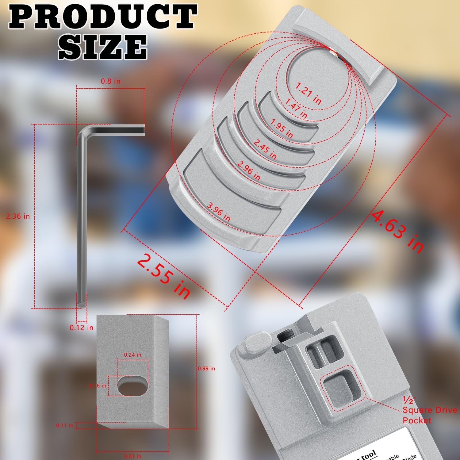 PVC Pipe Chamfer Tool Plastic Pipe Reamer Plumbing Deburr Reed Tool 1-1/4" to 4"